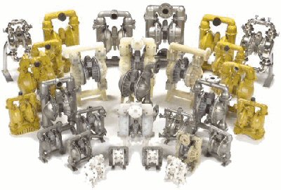 Group photo of versamatic pump range
